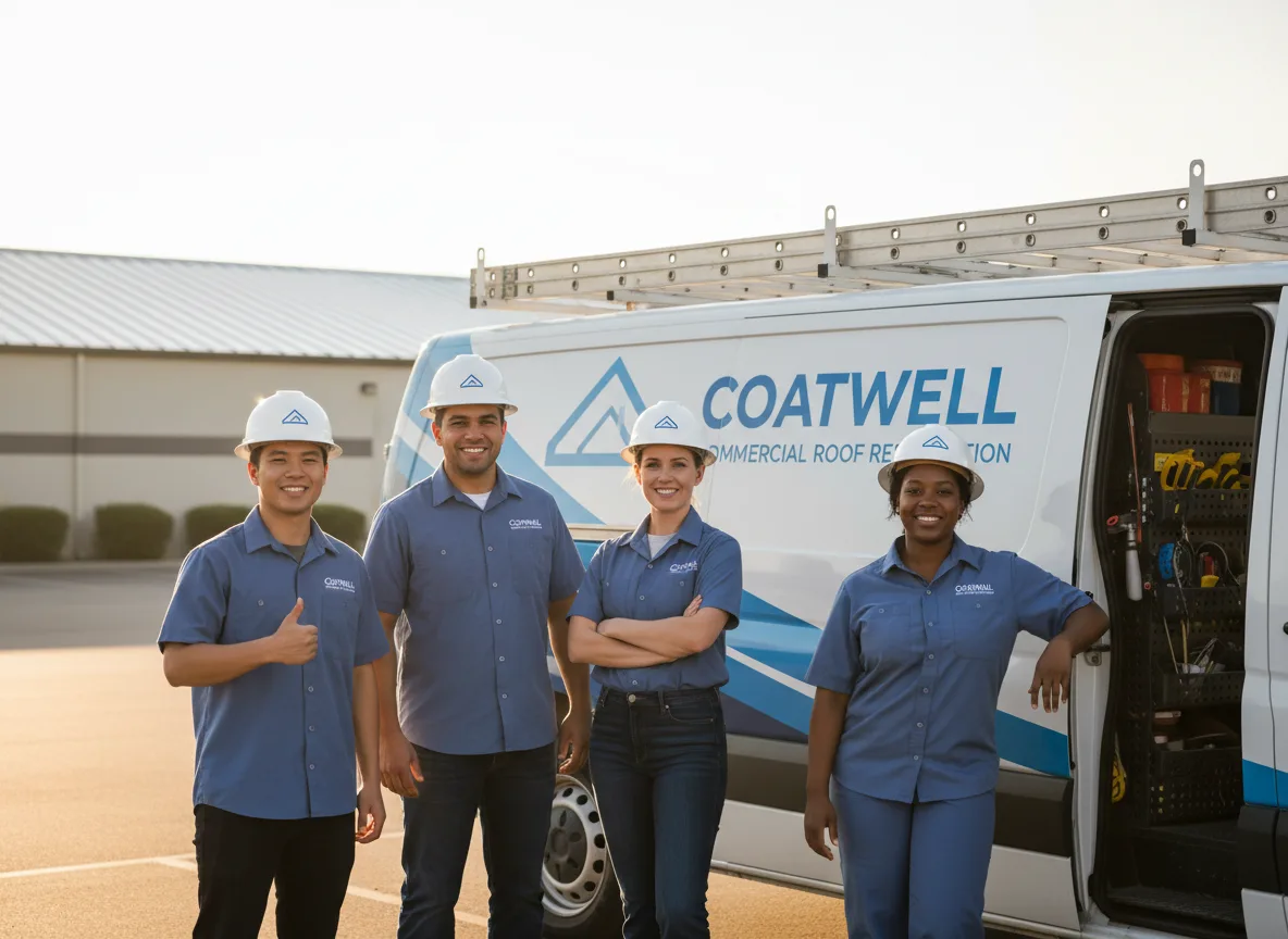 Commercial roof coating company in Alvada, OH