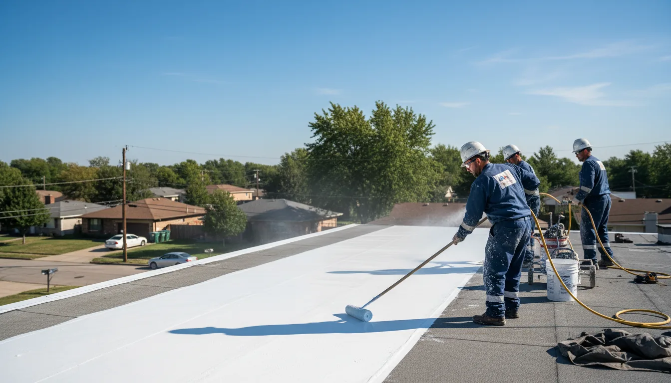 Commercial roof coating in Alvada, OH near me